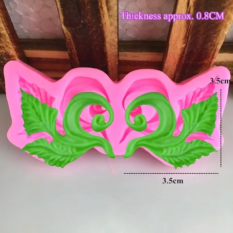 Molde de Silicona para Fondant de Flores de Vid Simétrico Decoración de Pasteles DIY Herramienta de Horneado Relieve