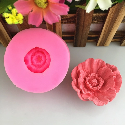 DIY 3D Blume Form Silikonform Für Handgemachte Kerze Seife Aromatherapie Gips Kuchen Dekoration Backwerkzeug