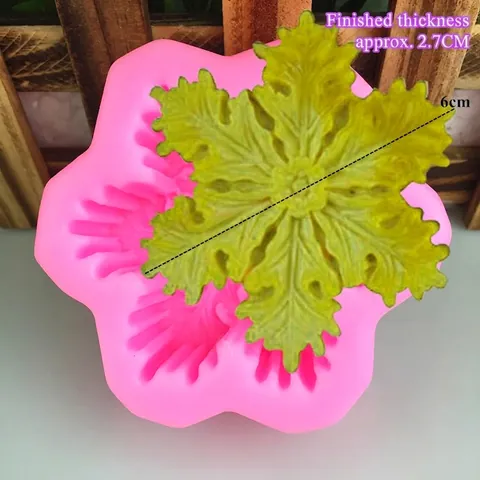 Schneeflocke Blumenform Silikonform Für Handgemachte Seife Kerze Harz Handwerk Backen Kuchen Eiscreme Schokolade DIY Werkzeug Rosa