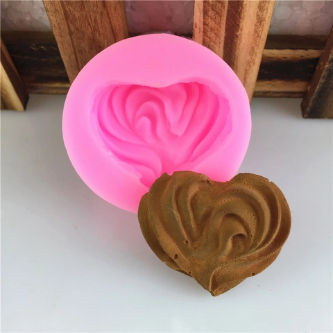 3D Wirbel Herz Silikonform Für DIY Handgemachte Schokolade Süßigkeiten Keks Seife Harz Handwerk Backen Dekorieren Werkzeuge