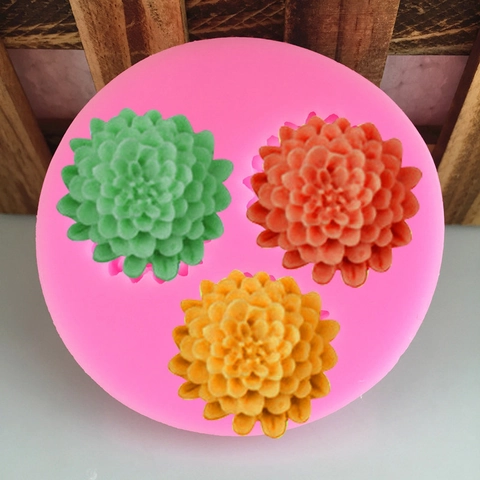 Silikon Backform Tannenzapfen Blume Chrysantheme Formen Für Fondant Kuchendekoration Handgemachte Seife Harz Handwerk DIY Küche
