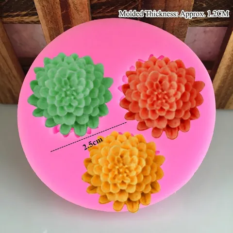 Silikon Backform Tannenzapfen Blume Chrysantheme Formen Für Fondant Kuchendekoration Handgemachte Seife Harz Handwerk DIY Küche
