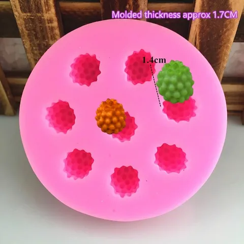 Himbeere Beere Form Silikonform Für Fondant Kuchen Dekoration DIY Handgefertigte Schokolade Süßigkeiten Silikon Backwerkzeug Rosa Form