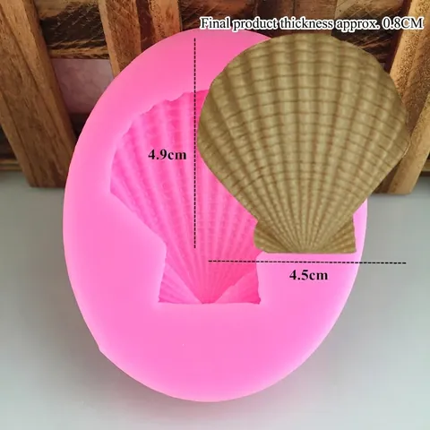 DIY Muschel Jakobsmuschel Künstliche Perle Ozean Thema Silikonform Für Fondant Tortendekoration Handgemachte Seife Schokolade Backform