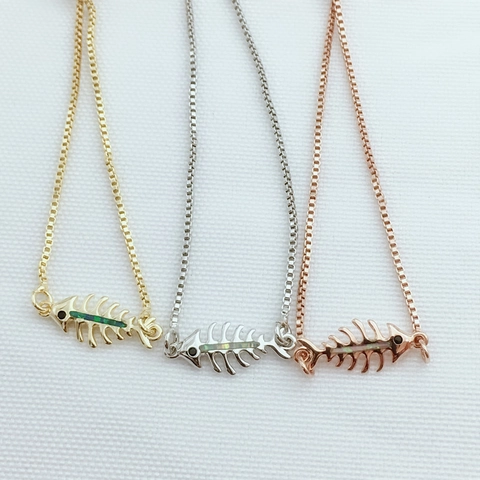 Adjustable Fishbone Artificial Opal Connector For DIY Jewelry Making Copper Gold Rose Gold Plated Fish Bone Charm Bracelet For Women