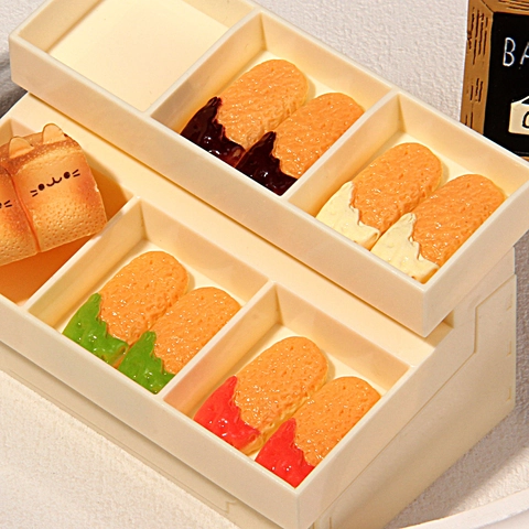Simulation Food Resin Finger Biscuit DIY Accessories Cream Glue Phone Case Hair Clip Realistic Miniature Dessert Crafts Charms