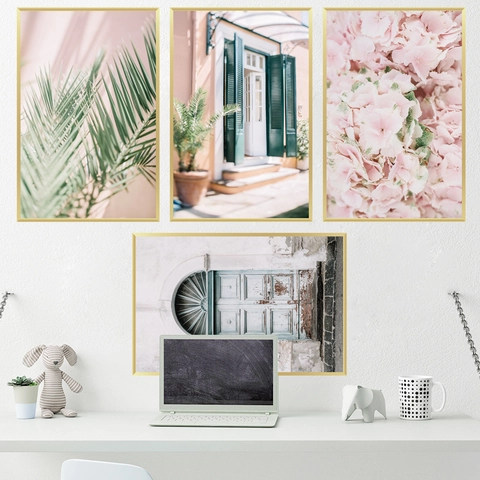 Nordisch Landschaft Wandaufkleber PVC Selbstklebend Kunst Wandbild Dekoration Für Wohnzimmer Schlafzimmer Wohnheim Wandtattoo