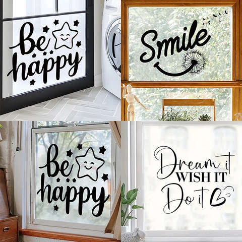 Adesivi Murali in PVC con Frasi Motivazionali in Inglese Decalcomanie Specchio Ispiratrici per Camera Bambini Dormitorio Casa
