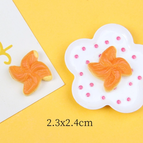 Miniature Simulation Bread Resin Charms For Jewelry Making DIY Hairpin Phone Case Accessories Cute Food Shapes Baguette Donut
