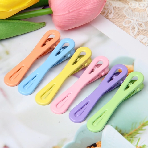 Macaron Kleur Metaal Verguld Holle Figuur Acht Haarclip DIY Zoete Koreaanse Stijl Eendenbek Clip Voor Vrouwen Meisjes Accessoires