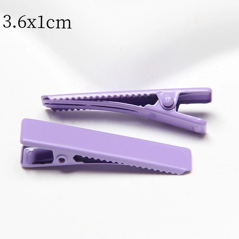 Fermagli per Capelli in Metallo Color Macaron Piccoli Fermagli a Becco d'Anatra Senza Traccia Accessori Fai da Te Forcine Rettangolari Opache Donna