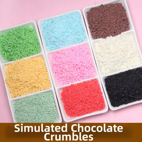 Simulated Chocolate Crumbles Polymer Clay Grains DIY Material For Cream Glue Squishy Decoration Handmade Craft Supplies