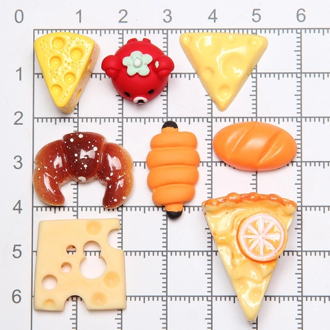 Simulatie Miniatuur Hars Brood Taart Kaas Voedsel DIY Ambachtelijke Benodigdheden Voor Poppenhuis Decoratie Sieraden