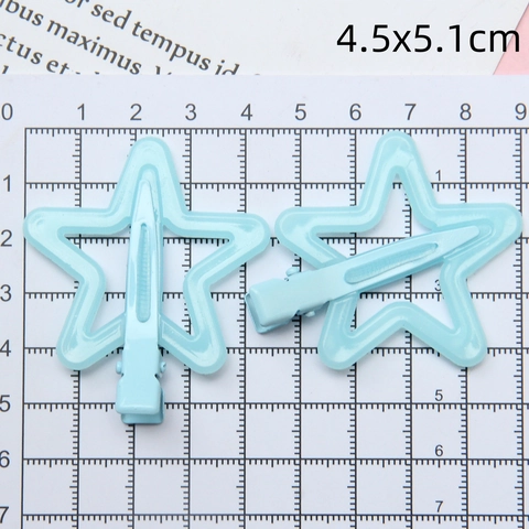 Mollette per Capelli a Stella Colore Macaron in Metallo Forcine a Pentagramma Cavo per Ragazze Donna Accessori per Capelli