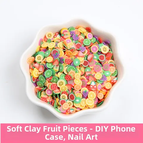 Simulation Polymer Clay Fruit Slices For DIY Phone Case Materials Nail Art Mixed Patterns Simulation Food Decoration Crafts Accessories