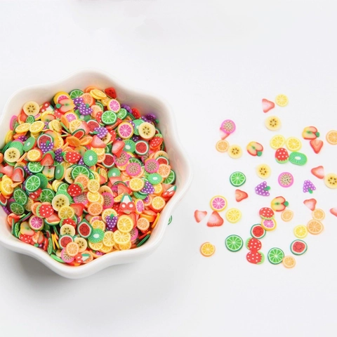 Fette di Frutta in Pasta Polimerica di Simulazione Per Materiali per Custodie per Telefoni DIY Decorazione per Unghie Modelli Misti Accessori per Artigianato