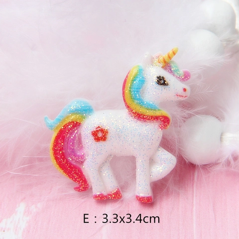 Glitter Eenhoorn Regenboog Ster Hars Cabochons Voor DIY Knutselen Slijm Vuller Telefoonhoesje Decoratie Kinderen Haaraccessoires