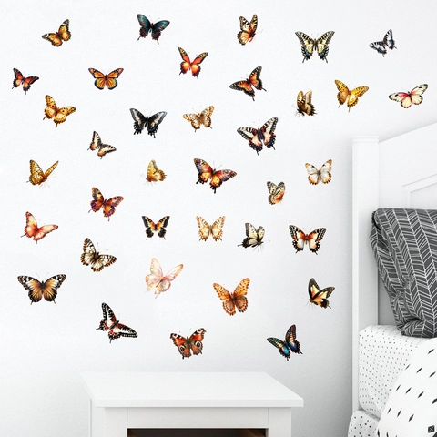 3D Schmetterling Wandtattoo Wasserdicht PVC Abnehmbar Selbstklebend DIY Deko Wandbilder Für Wohnzimmer Schlafzimmer Home Deko