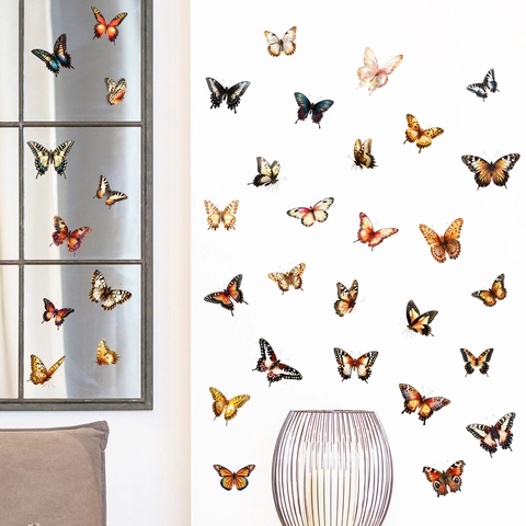 3D Schmetterling Wandtattoo Wasserdicht PVC Abnehmbar Selbstklebend DIY Deko Wandbilder Für Wohnzimmer Schlafzimmer Home Deko