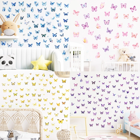 3 Stuks 30x30cm Vlinder Muurstickers Waterdicht DIY PVC Vlinders Muurschildering Voor Woonkamer Slaapkamer Kinderkamer Huis Decoratie