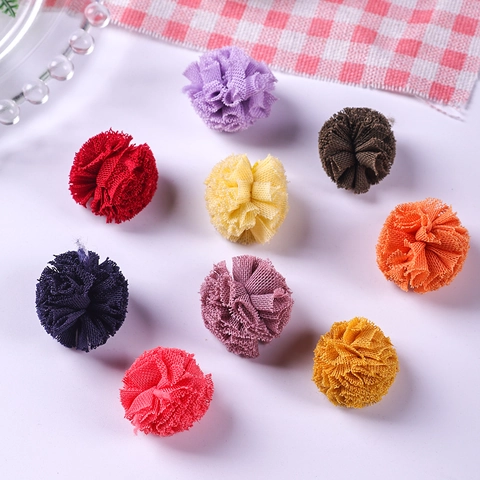 Simulation Cône de Glace Fleur en Maille DIY Accessoires de Bijoux pour Décoration de Cheveux et Vêtements Artisanat