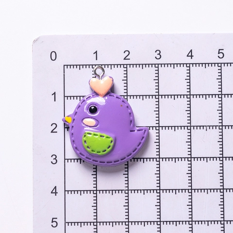 Cute Cartoon Resin Mini Chicken Pendant DIY Jewelry Accessory For Keychain Bag Charm Handmade Craft Decoration