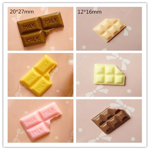 Cabochon en Résine Chocolat Simulé Pour Décoration de Coque de Téléphone DIY Accessoires Cheveux Nourriture Douce Enfants
