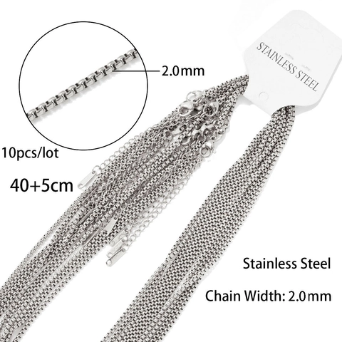 Minimalist Stainless Steel Clavicle Necklace 18K Gold Plated Curb Box Snake Water Wave Chain For Women Fashion Jewelry