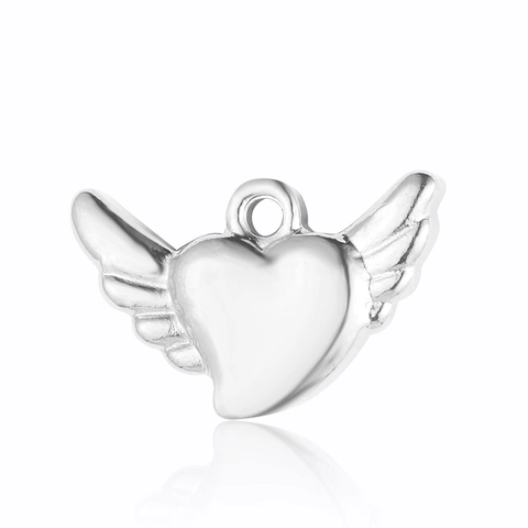 Stainless Steel Animal Star Heart Dolphin Fox Elephant Ballerina Pendants For DIY Jewelry Making Gold Silver Charms