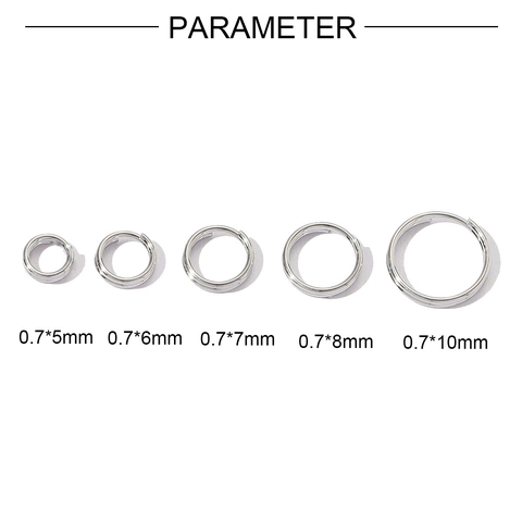 304 Roestvrijstalen Splitringen Dubbele Lus DIY Sieraden Maken Sleutelhanger Connectoren Sieraden Onderdelen Kleine Ronde Ringen
