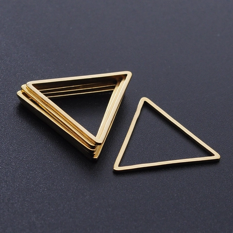 Minimalist Stainless Steel Geometric Hollow Out Pendants For DIY Jewelry Necklace Earring Making Polished Gold Silver Metal Connectors Crafting Supplies