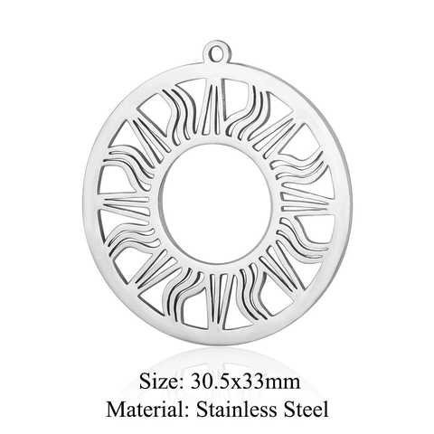 Stainless Steel Celestial Pendants Gold Silver Sun Moon Star Globe Planet Charms For DIY Necklace Earrings Bracelet