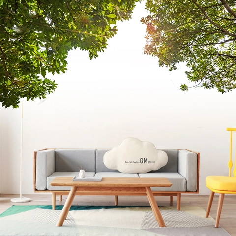 Üppige Grüne Äste Blätter Wandtattoo Wasserdicht PVC Abnehmbare Aufkleber Natur Wald Stil Wandbild Für Wohnzimmer Schlafzimmer Kinderzimmer Deko