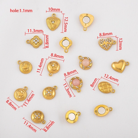 304 Stainless Steel Magnetic Clasp DIY Jewelry Findings Heart Star Clover Connector For Necklace Bracelet Making Craft Supplies