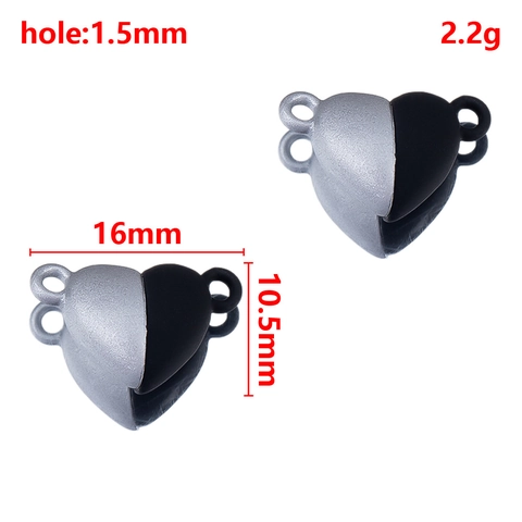 DIY Jewelry Findings Zinc Alloy Magnetic Clasps Heart Round Cylindrical Necklace Bracelet Connection Buckle Rhinestone Inlaid Accessory