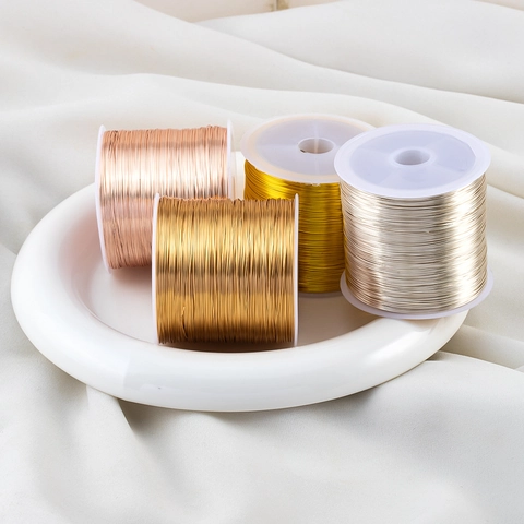 Kleurbehouden Koperdraad Voor DIY Sieraden Maken Kralendraad Metalen Knutseldraad Voor Armbanden Kettingen Handgemaakt Materiaal