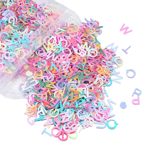 Macaron Color DIY Sequins PVC Heart Star Rabbit Shell Shape Slime Fillers For Nail Art Handcraft Decoration Accessories