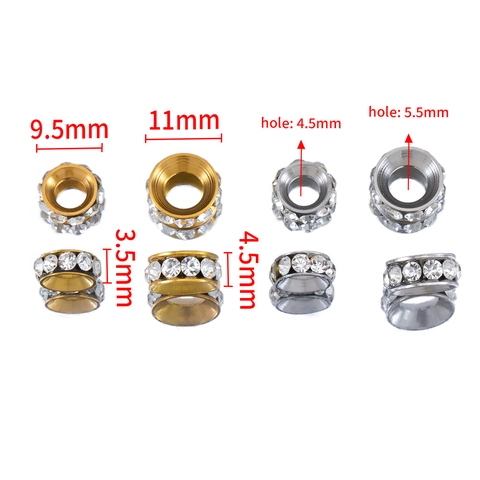Roestvrijstalen Strass Afstandsperlen Rondelle Wiel Kralen Voor DIY Sieraden Maken Armband Ketting Accessoires