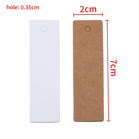 Blank Kraft Paper Tags White Brown Gift Label Cards For DIY Jewelry Price Hang Tags Clothing Labels Wedding Party Favors