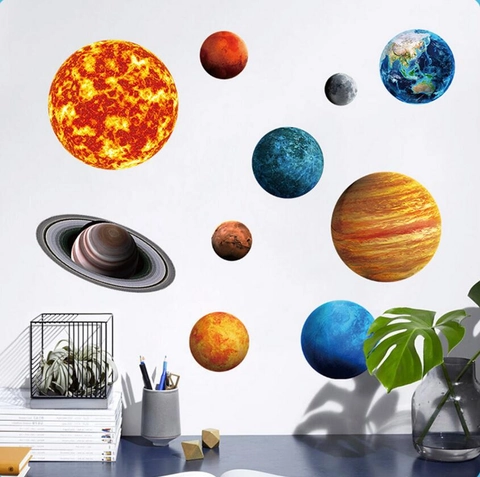 Adesivi Murali Luminosi Sistema Solare Pianeti Fluorescenti Per Camera Dei Bambini Soffitto Fai Da Te Decorazione Astronomia