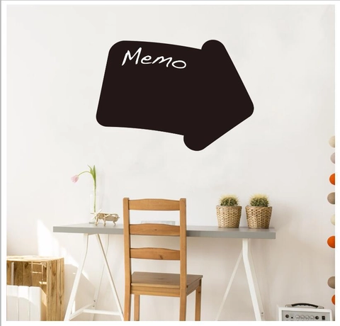 Pfeilform Tafel Wandaufkleber PVC Abnehmbare Memo Kreidetafel Aufkleber Für Home Office Wohnzimmer Küche Dekor Schwarz