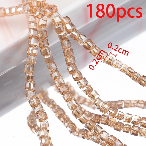 Quadratische Glas Facettierte Perlen Würfel Lose Perlen Für DIY Armband Halskette Schmuckherstellung Spacer Perlen Strang