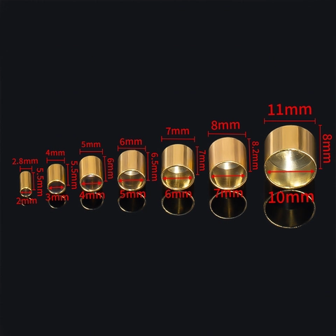 Stainless Steel Cord End Cap Gold Plated Cylindrical Leather String Buckle Connector DIY Jewelry Making Findings