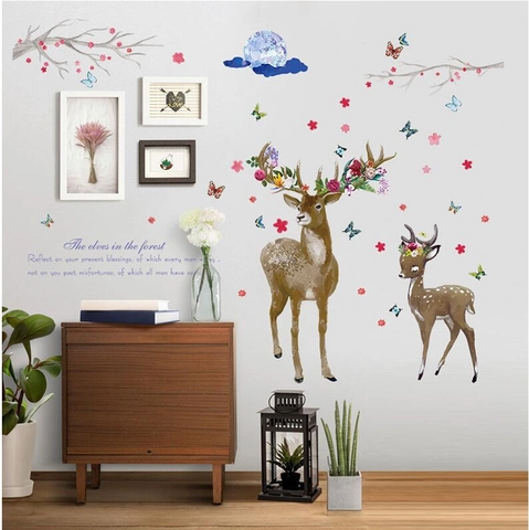 Modern Minimalistisch PVC Wandsticker Boshert Bloementakken Vlinder Verwijderbaar Waterdicht Huis Decoratie Achtergrond Muurschildering