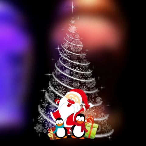 Adesivi per Finestre Albero di Natale Babbo Natale Pinguino PVC Rimovibili Fiocchi di Neve per Porta Vetro Casa Decor