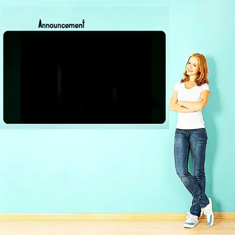 Removable PVC Chalkboard Wall Sticker For Office Classroom Home Announcement Board Wall Decal Black White Brown Sticker