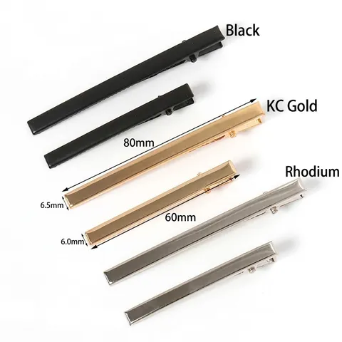 Pinzas para el Cabello de Pico de Pato de Aleación de Zinc Mujer Galvanizado Accesorios de Peluquería DIY Oro Plata Negro Joyería