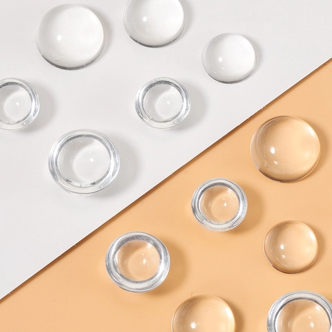 Round Transparent Glass Cabochon Half Round Dome Clear Flat Back For DIY Jewelry Making Handmade Decoration Accessories