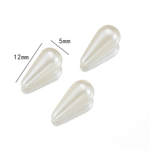 Teardrop Artificial Pearl Beads For DIY Jewelry Making Water Drop Teardrop Plastic Beads For Hair Accessories Handcraft Decoration