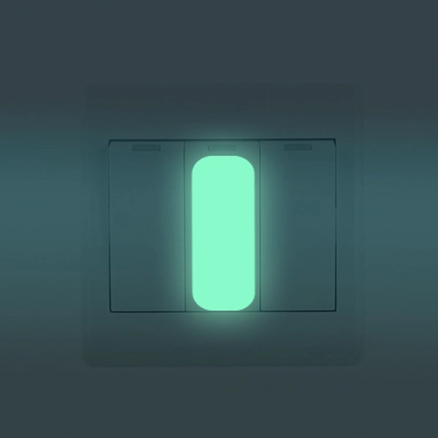 Lichtgevende Muur Schakelaar Sticker PVC Glow In The Dark Fluorescerend Groen Waterdicht Zelfklevend Nachtmarkering Stickers Voor Huis